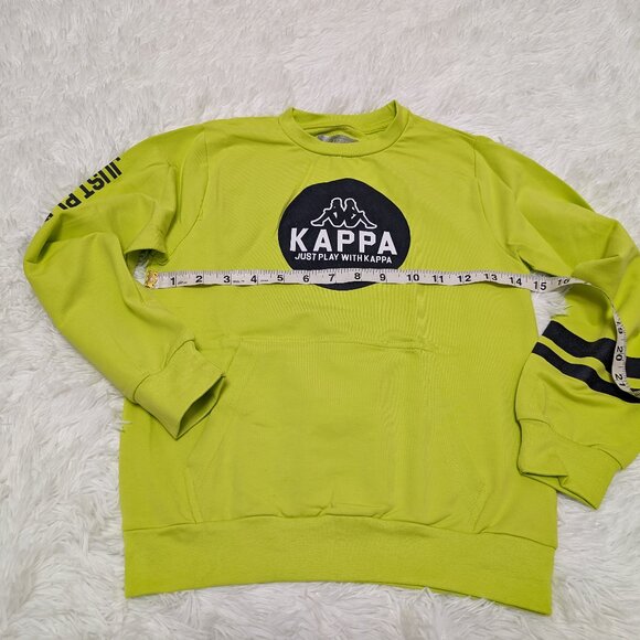 Kappa Unisex Crew Neck Light Green Pullover Loopknit with logo Sweatshirt NWOT - Picture 6 of 8
